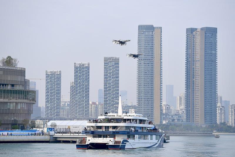 全国首个低空高铁跨城联运场景在杭州投入运行